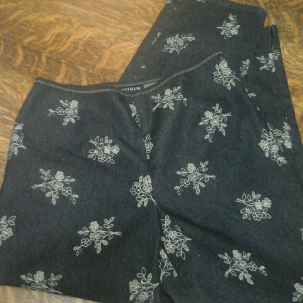 Embroidered Dressy Ann Taylor Jeans